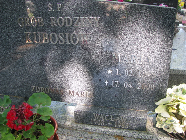 Marianna Kuboś 1911 Ostrzeszów - Grobonet - Wyszukiwarka osób pochowanych