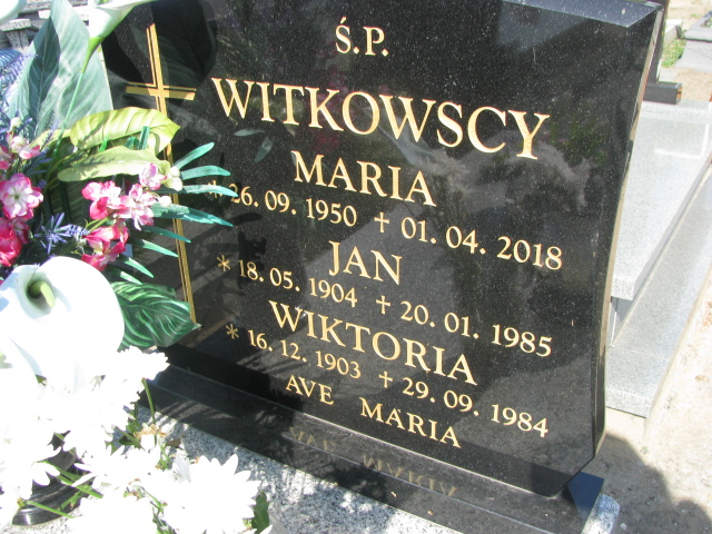 Grób Wiktoria Witkowska